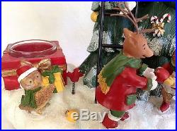 Yankee Candle Dual Oil Tart Burner Christmas Display Lighted Musical Retired