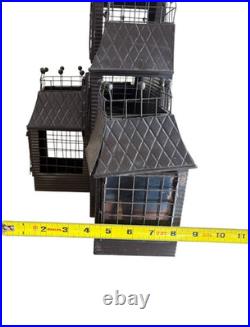 Yankee Candle Haunted House Tea Light Metal Mansion Manor Black Halloween 2007 Yankee Candle Haunted House Tea Light Metal Mansion Manor Black Halloween 2007