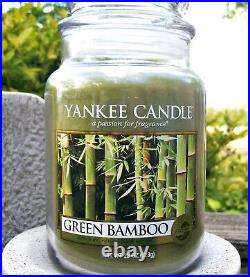 Yankee Candle Retired GREEN BAMBOO Large 22 ozWHITE LABELEXTREMELY RARENEW