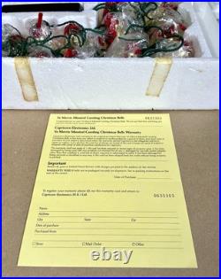 Ye Merry Minstrel Caroling Christmas Bells Musical 25 Carols Vintage EXCELLENT