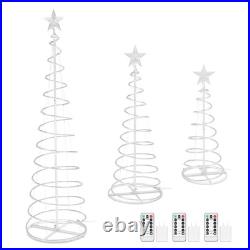 Yescom 3Pack LED Christmas Spiral Light 3/4/6FT USB Powered Decor Multi-color
