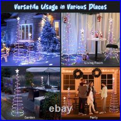 Yescom 3Pack LED Christmas Spiral Light 3/4/6FT USB Powered Decor Multi-color