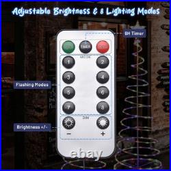 Yescom 5Ft LED Spiral Tree Light Outdoor Xmas Decor Battery Multi-color 5Pack