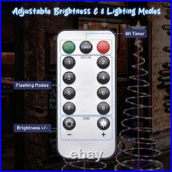 Yescom 5Ft LED Spiral Tree Light USB Powered YardChristmas Multi-color 2Pack