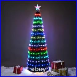 Yescom 6 Ft Christmas Tree Decoration Light RGB LED String Lamp Remote Control