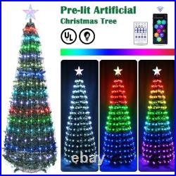 Yescom 6 Ft Christmas Tree Decoration Light RGB LED String Lamp Remote Control