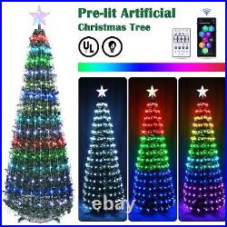 Yescom 6 Ft Christmas Tree Decoration Light RGB LED String Lamp Remote Control