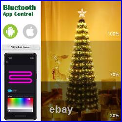Yescom 6 Ft Christmas Tree Decoration Light RGB LED String Lamp Remote Control