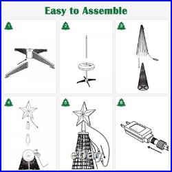 Yescom 6 Ft Christmas Tree Decoration Light RGB LED String Lamp Remote Control