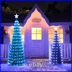 Yescom 6 Ft Christmas Tree Decoration Light RGB LED String Lamp Remote Control