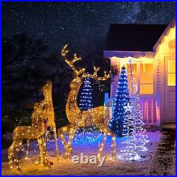 Yescom 6 Ft Cone Christmas Tree Décor 346 LED Light Bluetooth Remote Control