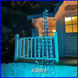 Yescom 6 Ft Cone Christmas Tree Décor 346 LED Light Bluetooth Remote Control