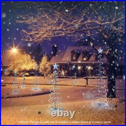 Yescom 6 Pack LED Christmas Spiral Light Kit 3/4/17Ft Battery Indoor Outdoor