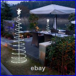 Yescom 6 Pack LED Christmas Spiral Light Kit 3/4/17Ft Battery Indoor Outdoor