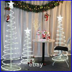Yescom 6 Pack LED Christmas Spiral Light Kit 3/4/17Ft Battery Indoor Outdoor