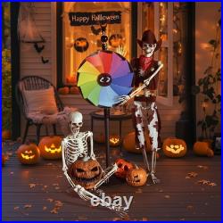 Yescom Life Size Cowboy Skeleton Poseable 5.4Ft Halloween Party Decoration 2024
