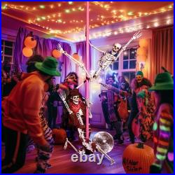Yescom Life Size Cowboy Skeleton Poseable 5.4Ft Halloween Party Decoration 2024