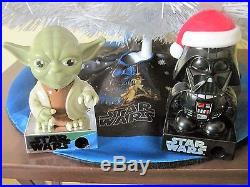 Yoda vs Darth Vader. Handmade 2ft Star Wars mini Christmas Tree