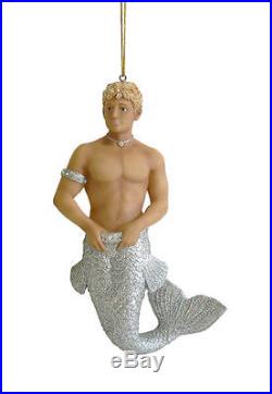 Zircon Merman Mermaid Resin Christmas Holiday Ornament December Diamonds